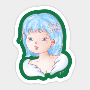 Angel snowy Sticker